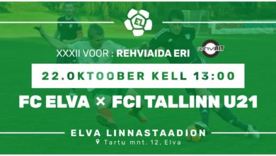 Photo of FC ELVA KODUMÄNG: FC Elva vs FCI Tallinn U21