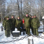 Kaitseliidu Tartu maleva Elva malevkonna esindus mälestamas Vabadussõjas langenuid