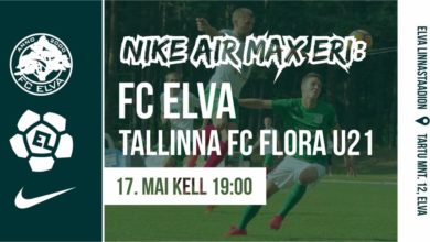 Photo of Nike ja FC Elva kutsuvad Esiliiga mängule 17. mai kell 19:00 Elva linnastaadion. Tõotab tulla hooaja kõige tulisem andmine.