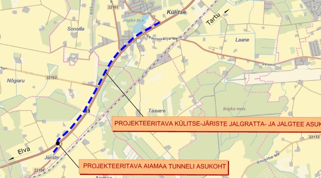 Planeeritav kergliiklustee. Foto: Transpordiamet
